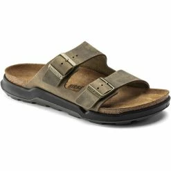 Cheap Casual Sandals Store 19 Birkenstock Arizona CT Artic Old Sandals Oiled Leather Regular Men faded khaki