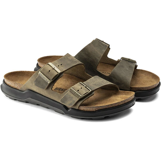 Birkenstock Arizona CT Artic Old Sandals Oiled Leather Regular Men faded khaki 5 Birkenstock Arizona CT Artic Old Sandals Oiled Leather Regular Men faded khaki - Image 3