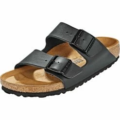 Birkenstock Arizona Sandals Birko-Flor Nubuk Narrow black