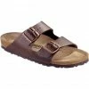 Birkenstock Arizona Sandals Birko-Flor Nubuk Narrow dark brown -Cheap Casual Sandals Store birkenstock arizona sandalen birko flor nubuk schmal dark brown 1
