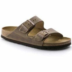 Birkenstock Arizona Sandals Oiled Leather Narrow tabacco brown