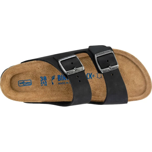 Birkenstock Arizona Sandals Oiled Leather Narrow black 4 Birkenstock Arizona Sandals Oiled Leather Narrow black - Image 2
