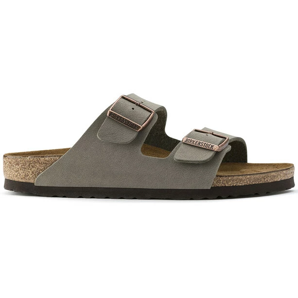 Birkenstock Arizona Sandals Birko-Flor Nubuk Narrow stone 4 Birkenstock Arizona Sandals Birko-Flor Nubuk Narrow stone - Image 2