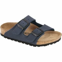 Birkenstock Arizona Sandals Birko-Flor Birkibuc Regular Kids navy