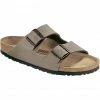 Birkenstock Arizona Sandals Birko-Flor Birkibuc Regular stone -Cheap Casual Sandals Store birkenstock arizona sandals birko flor birkibuc regular stone 1