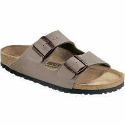 Birkenstock Arizona Sandals Birko-Flor Birkibuc Regular stone