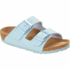 Birkenstock Arizona Sandals Birko-Flor Earthly Vegan Regular Kids hellblau