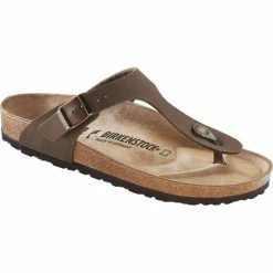 Birkenstock Gizeh Flips Birko-Flor Nubuk Regular mocca