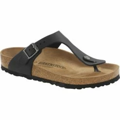 Birkenstock Gizeh Flips Oiled Leather Regular black
