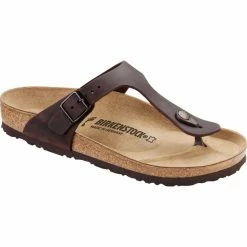 Birkenstock Gizeh Flips Oiled Leather Regular habana