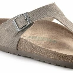 Birkenstock Gizeh Thong Sandals Birko-Flor Birkibuc Regular Men gray taupe -Cheap Casual Sandals Store birkenstock gizeh thong sandals birko flor birkibuc regular men gray taupe 2