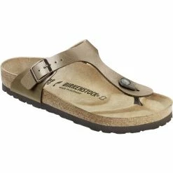 Birkenstock Gizeh Thong Sandals Birko-Flor Narrow Women graceful taupe