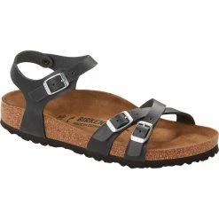 Birkenstock Kumba Sandals Oiled Leather Regular Women schwarz