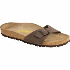 Birkenstock Madrid Sandals Birko-Flor Nubuk Narrow mocca