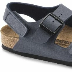 Birkenstock Milano HL Sandals Birko-Flor Birkibuc Regular Kids blau -Cheap Casual Sandals Store birkenstock milano hl sandals birko flor birkibuc regular kids blau 2