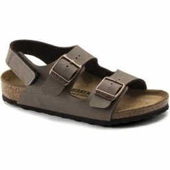 Birkenstock Milano HL Sandals Birko-Flor Birkibuc Regular Kids mocca