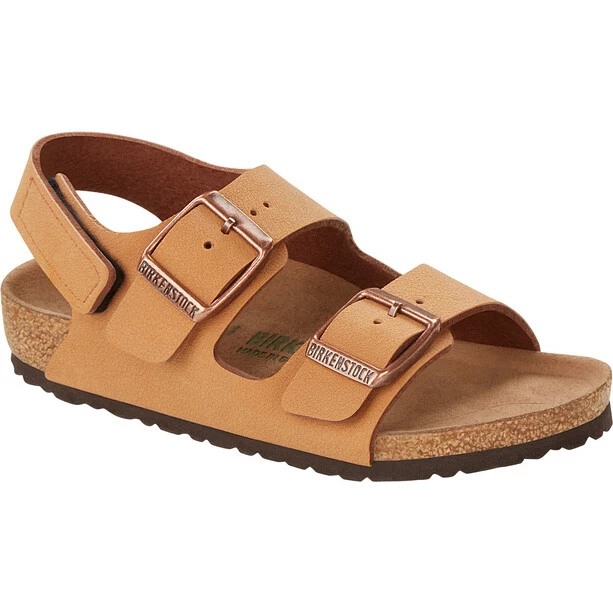 Birkenstock Milano HL Sandals Birko-Flor Earthly Vegan Regular Kids caramel 3 Birkenstock Milano HL Sandals Birko-Flor Earthly Vegan Regular Kids caramel