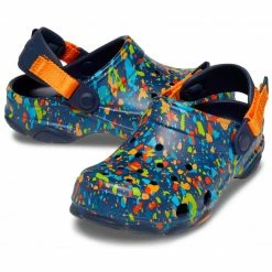 Crocs Classic All Terrain Terrazzo Clogs Kids navy/multi -Cheap Casual Sandals Store crocs classic all terrain terrazzo clogs kids navy multi 3