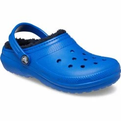 Crocs Classic Lined Clogs Kids blue bolt