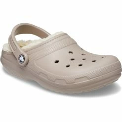 Crocs Classic Lined Clogs mushroom/bone