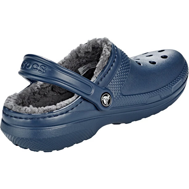 Crocs Classic Lined Clogs navy/charcoal 4 Crocs Classic Lined Clogs navy/charcoal - Image 2
