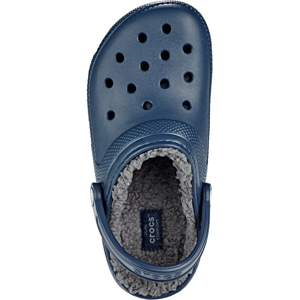 Crocs Classic Lined Clogs navy/charcoal 5 Crocs Classic Lined Clogs navy/charcoal - Image 3