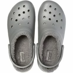 Crocs Classic Lined Clogs slate grey/smoke -Cheap Casual Sandals Store crocs classic lined clogs unisex slate grey smoke 2
