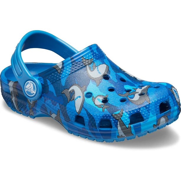 Crocs Classic Shark Prescool Clogs Kids prep blue 3 Crocs Classic Shark Prescool Clogs Kids prep blue