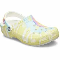 Crocs Classic Tie Dye Graphic Clogs white/multi
