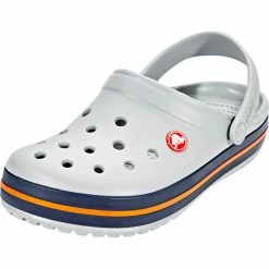 Crocs Crocband Clogs light grey/navy