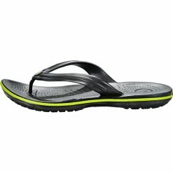 Crocs Crocband Flip Sandals graphite/volt green 10 Crocs Crocband Flip Sandals graphite/volt green -Cheap Casual Sandals Store crocs crocband flip sandals unisex graphite volt green 3