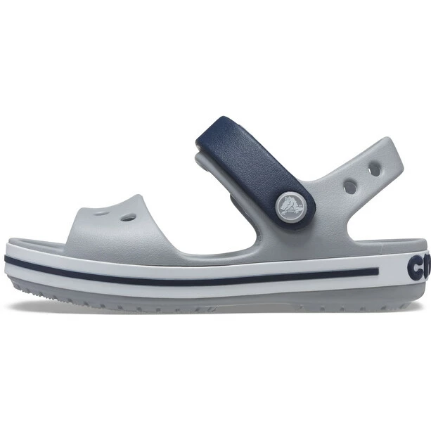 Crocs Crocband Sandals Kids light grey/navy 5 Crocs Crocband Sandals Kids light grey/navy - Image 3