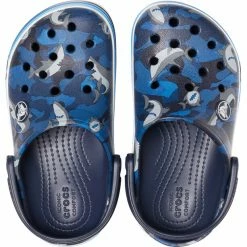 Crocs Crocband Shark Prescool Clogs Kids navy -Cheap Casual Sandals Store crocs crocband shark prescool clogs kids navy 3