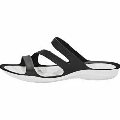 Crocs Swiftwater Sandals Women black/white -Cheap Casual Sandals Store crocs swiftwater sandals damen black white 4