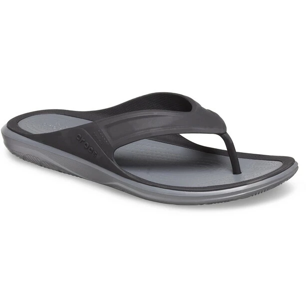 Crocs Swiftwater Wave Flip Sandals Men black/slate grey 3 Crocs Swiftwater Wave Flip Sandals Men black/slate grey
