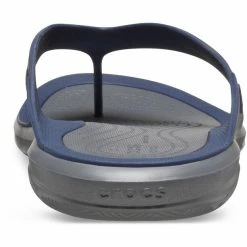 Crocs Swiftwater Wave Flip Sandals Men navy/slate grey -Cheap Casual Sandals Store crocs swiftwater wave flip sandals men navy slate grey 5