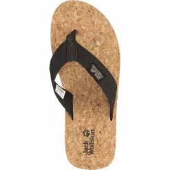 Jack Wolfskin Ecostride 2 Slippers Men phantom/cork -Cheap Casual Sandals Store jack wolfskin ecostride 2 slippers men phantom cork 5