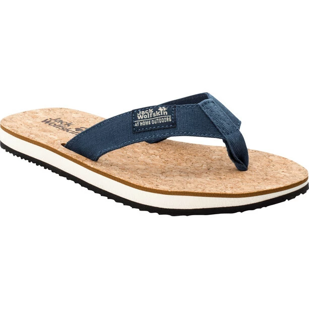 Jack Wolfskin Ecostride 2 Slippers Women blue/cork 3 Jack Wolfskin Ecostride 2 Slippers Women blue/cork
