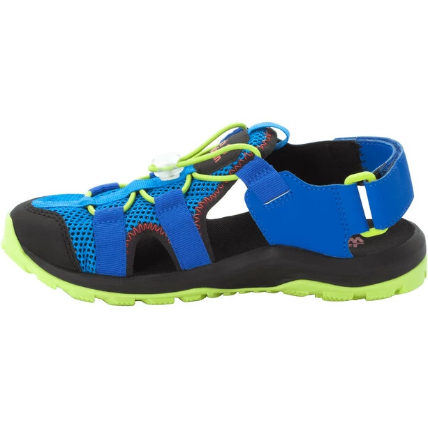 Jack Wolfskin Outdoor Action Sandals Kids blue/lime 4 Jack Wolfskin Outdoor Action Sandals Kids blue/lime - Image 2