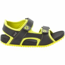 Jack Wolfskin Outfresh Deluxe Sandals Kids phantom/lime