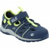 Jack Wolfskin Sun Climber Shoes Kids blue/lime -Cheap Casual Sandals Store jack wolfskin sun climber shoes kids blue lime 1