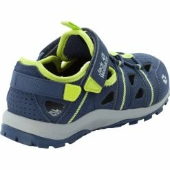Jack Wolfskin Sun Climber Shoes Kids blue/lime -Cheap Casual Sandals Store jack wolfskin sun climber shoes kids blue lime 3