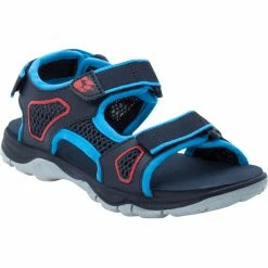 Jack Wolfskin Taraco Beach Sandals Kids blue/red
