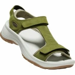 Keen Astoria West T-Strap Sandals Women olive drab leather