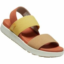 Keen Elle Backstrap Sandals Women fossil orange/silver birch