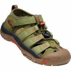 Keen Newport H2 Sandals Youth olive drab/orange