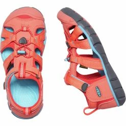 Keen Seacamp II CNX Sandals Kids coral/poppy red -Cheap Casual Sandals Store keen seacamp ii cnx sandalen kinder coral poppy red 4