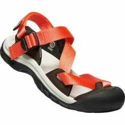 Keen Zerraport II Sandals Men safety orange/dark brown