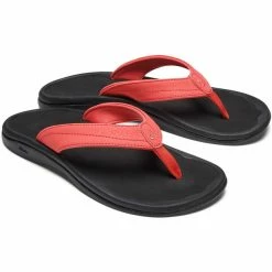 OluKai Ohana Sandals Women hot coral/black -Cheap Casual Sandals Store olukai ohana sandals women hot coral black 2