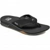 Reef Fanning Flips Men black/silver -Cheap Casual Sandals Store reef fanning flips men black silver 1